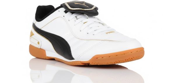 صورة حذاء  أطفال ابيض *اسود * ذهبي (بوما)