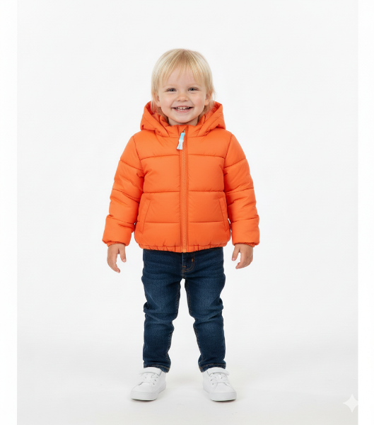 صورة جاكت اولادي كاجوال  برتقالي فاتح ( Koton)