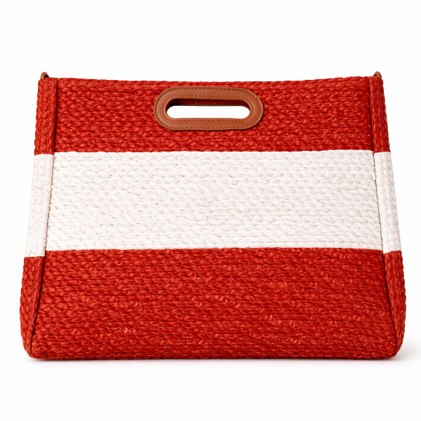 صورة شنطه يد نسائي ALEX MAX لون احمر*ابيض