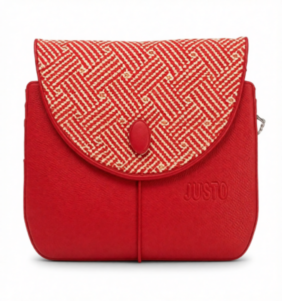 صورة حقيبة إيطالية حمراء للنساء (JUSTO)