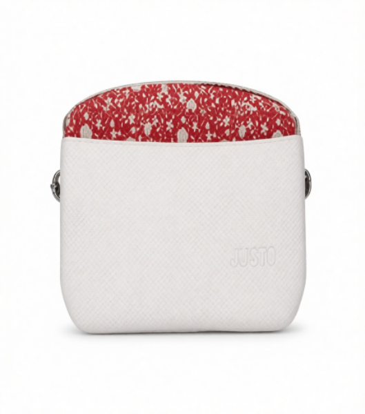 صورة شنطه يد نسائي اللون ابيض* برتقالي  (JUSTO)