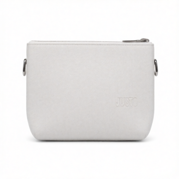 صورة شنطه يد نسائي JUSTO اللون ابيض* بنفسجي