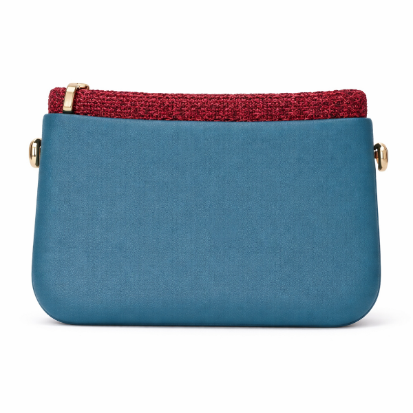 صورة شنطه يد نسائي JUSTO اللون ازرق * بنفسجي