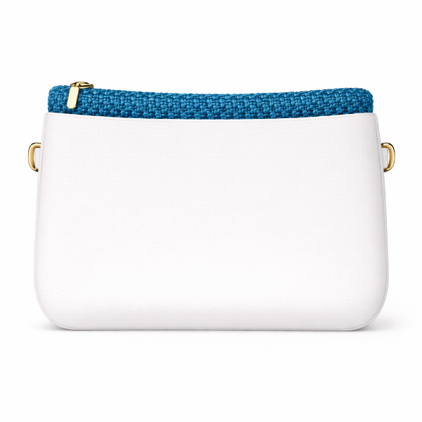 صورة شنطه يد نسائي JUSTO اللون ابيض*ازرق فاتح