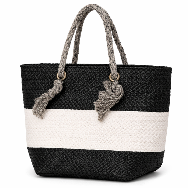 صورة شنطه يد نسائي ALEX MAX لون اسود*ابيض