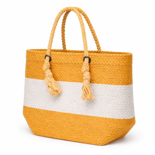 صورة شنطه يد نسائي ALEX MAX لون اصفر*ابيض