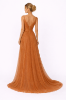 صورة فستان مارسينو فستان سهرة لامع بلون برتقالي