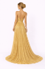 صورة فستان ذهبي طويل لامع أنيق (مارسينو)