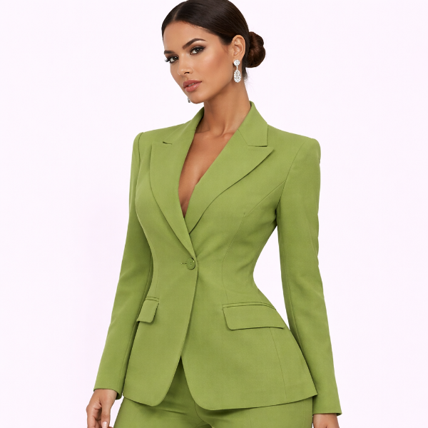 صورة جاكت نسائي,اخضر فاتح   مقاس 42 -40 ماركه hanita