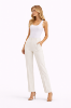 صورة (هانيتا)بنطلون أبيض كلاسيك قمة الرقي.