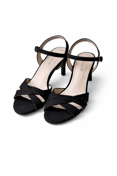 صورة (ماريامار) أسود، كلاسيكي، شامواه، أنيق، كعب